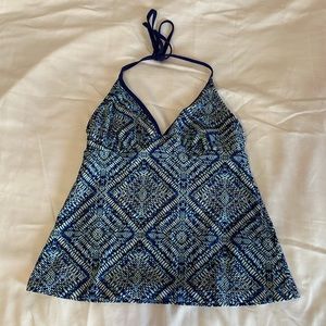 Massimo Blue Tankini Swimsuit Top (NO REFUND/EXCHANGE)